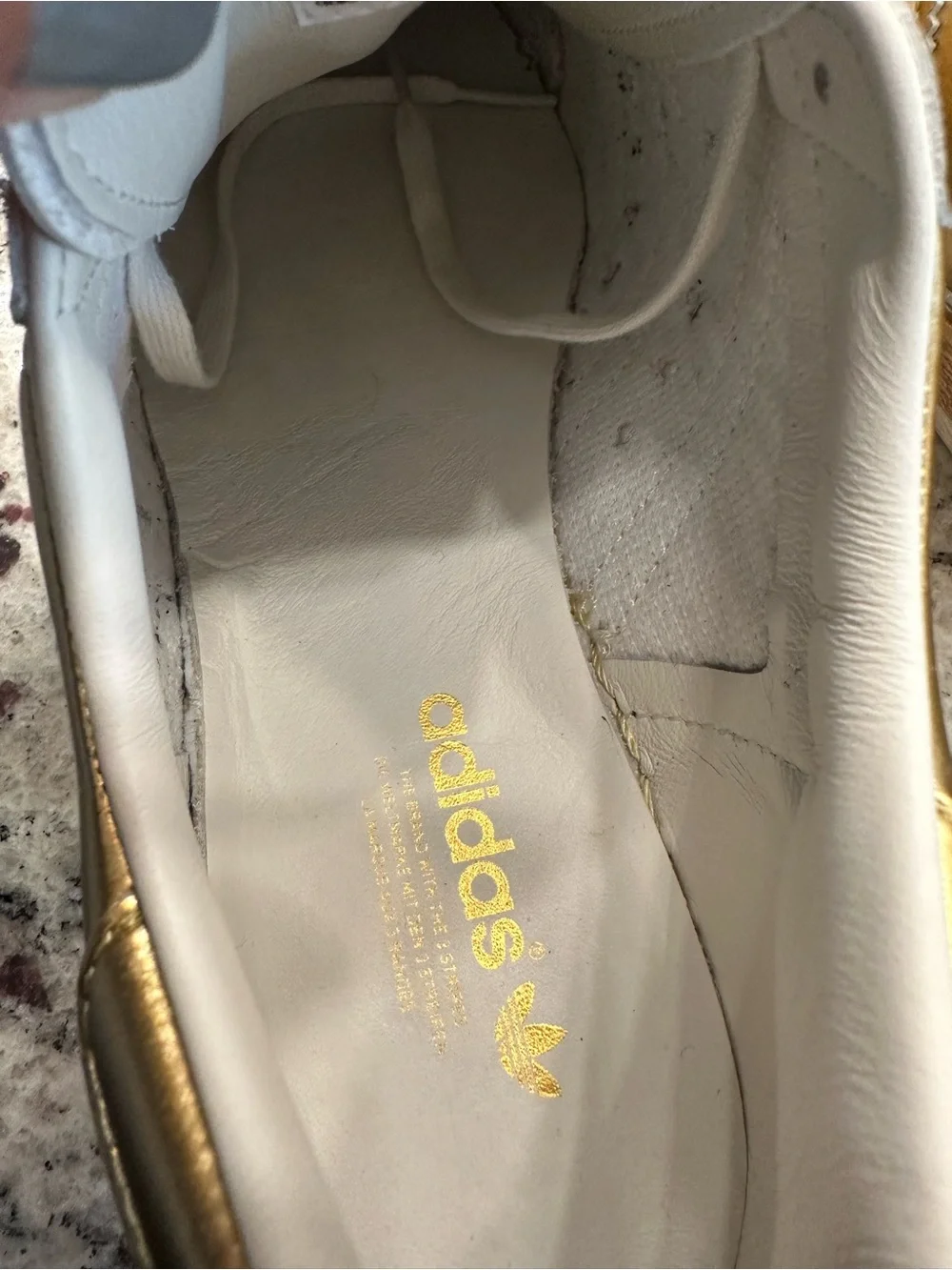 Adidas Originals 80's Metallic S82742Size 6.5 GOLD